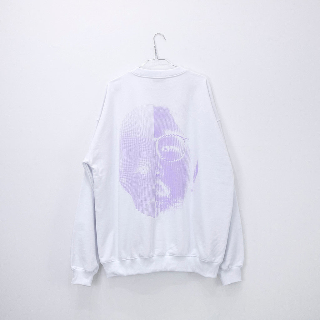 NISHIMOTO IS THE MOUTH 2 FACE SWEAT SHIRTS NIM-W04 WHITE
