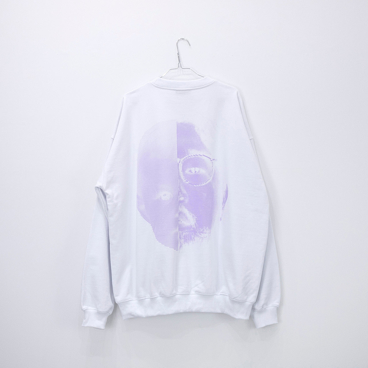 NISHIMOTO IS THE MOUTH 2 FACE SWEAT SHIRTS NIM-W04 WHITE