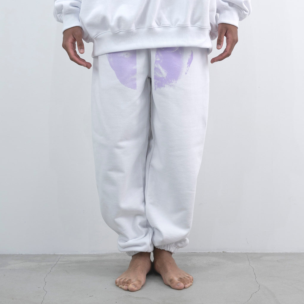 NISHIMOTO IS THE MOUTH 2 FACE SWEAT PANTS NIM-W05 WHITE