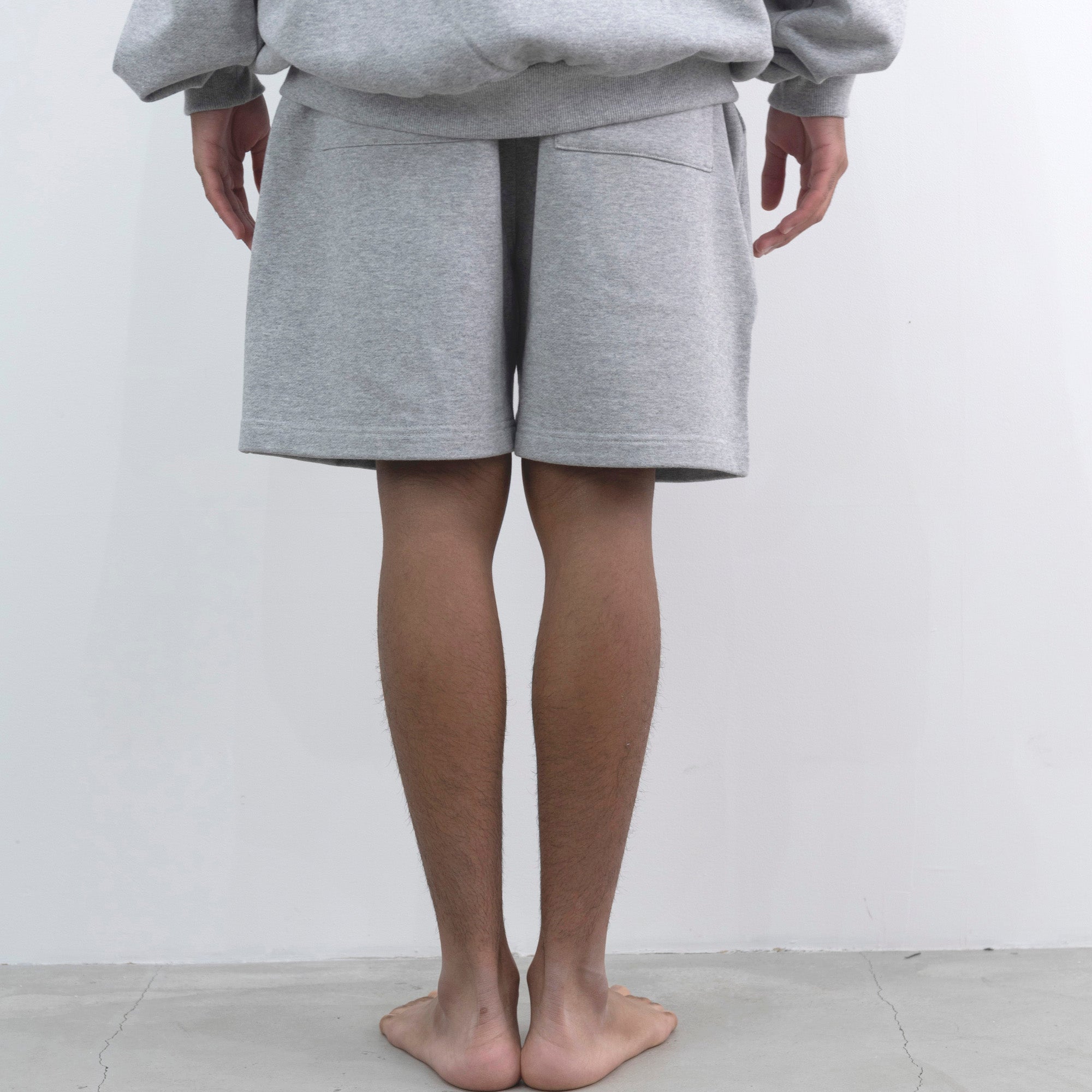 NISHIMOTO IS THE MOUTH 2 FACE SWEAT SHORTS NIM-W06 GREY