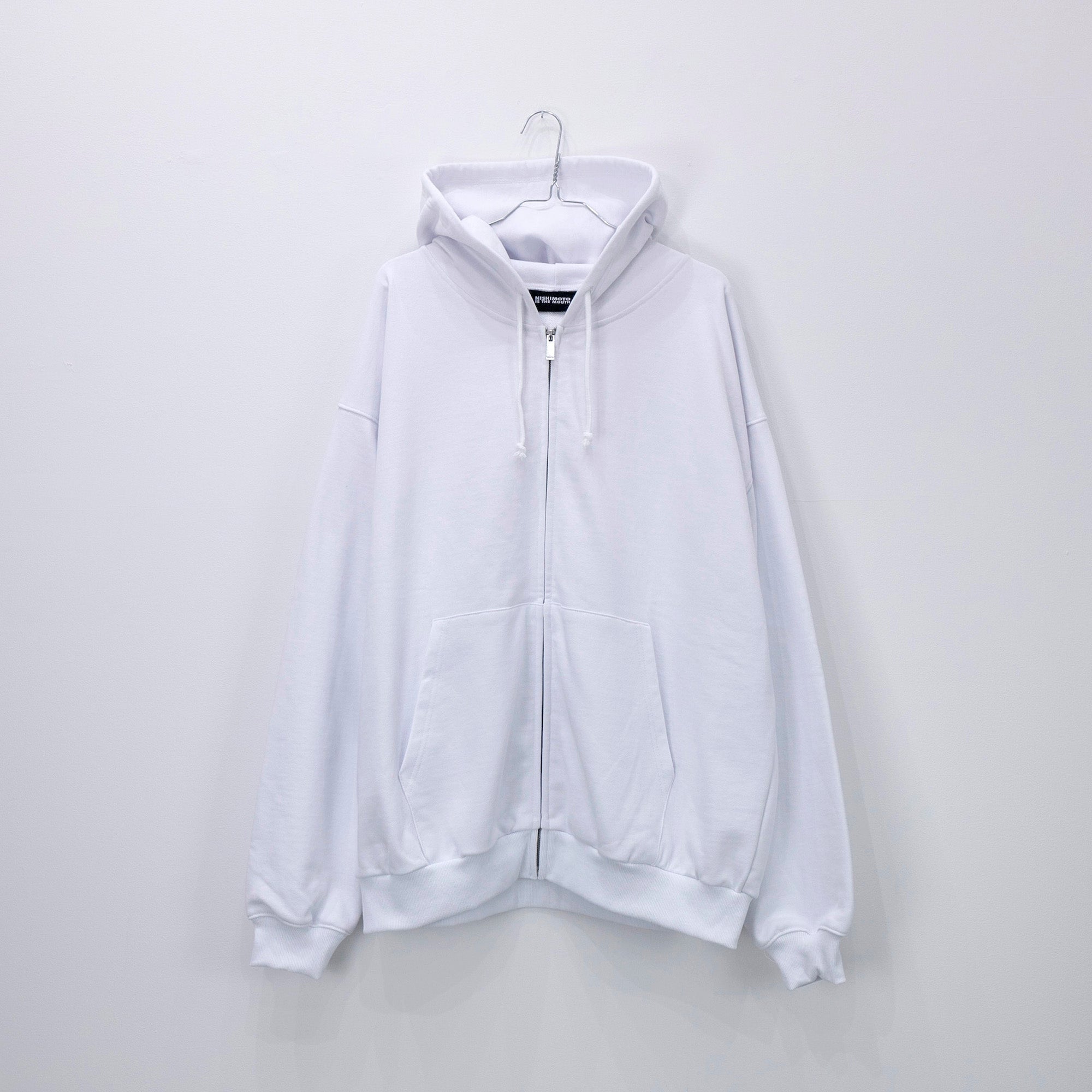 NISHIMOTO IS THE MOUTH 2 FACE ZIP SWEAT HOODIE NIM-W07 WHITE