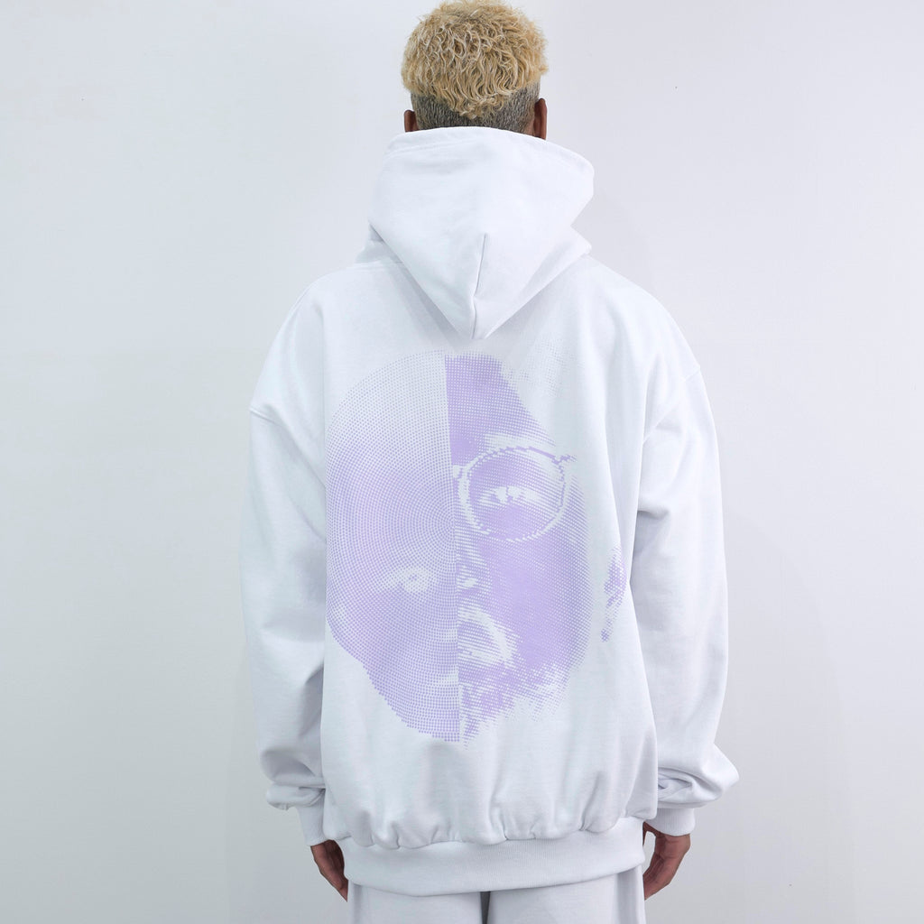 NISHIMOTO IS THE MOUTH 2 FACE ZIP SWEAT HOODIE NIM-W07 WHITE