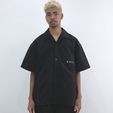 NISHIMOTO IS THE MOUTH LOGO NYLON SHIRTS NIM-W1SH BLACK