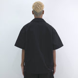 NISHIMOTO IS THE MOUTH LOGO NYLON SHIRTS NIM-W1SH BLACK