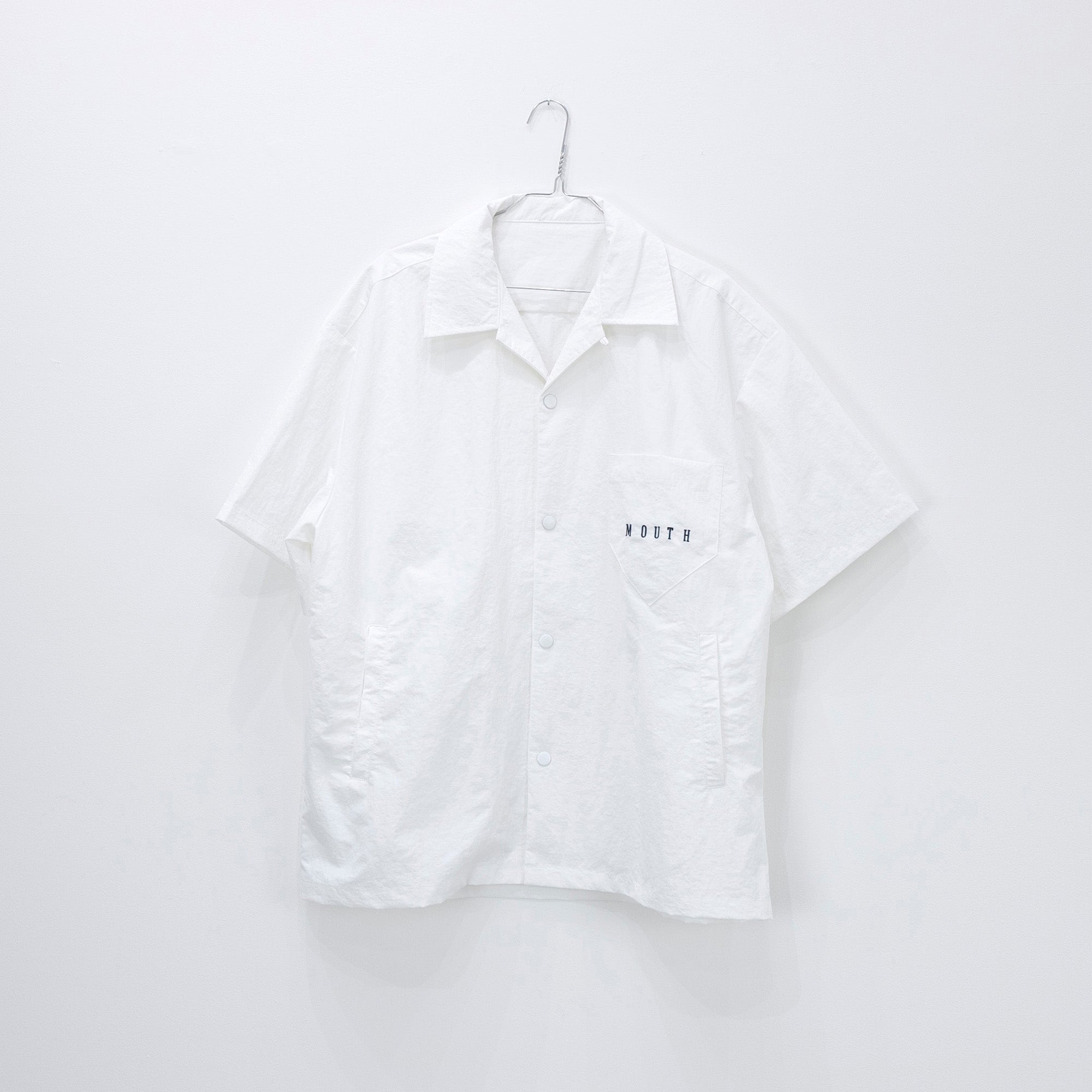 NISHIMOTO IS THE MOUTH LOGO NYLON SHIRTS NIM-W1SH WHITE