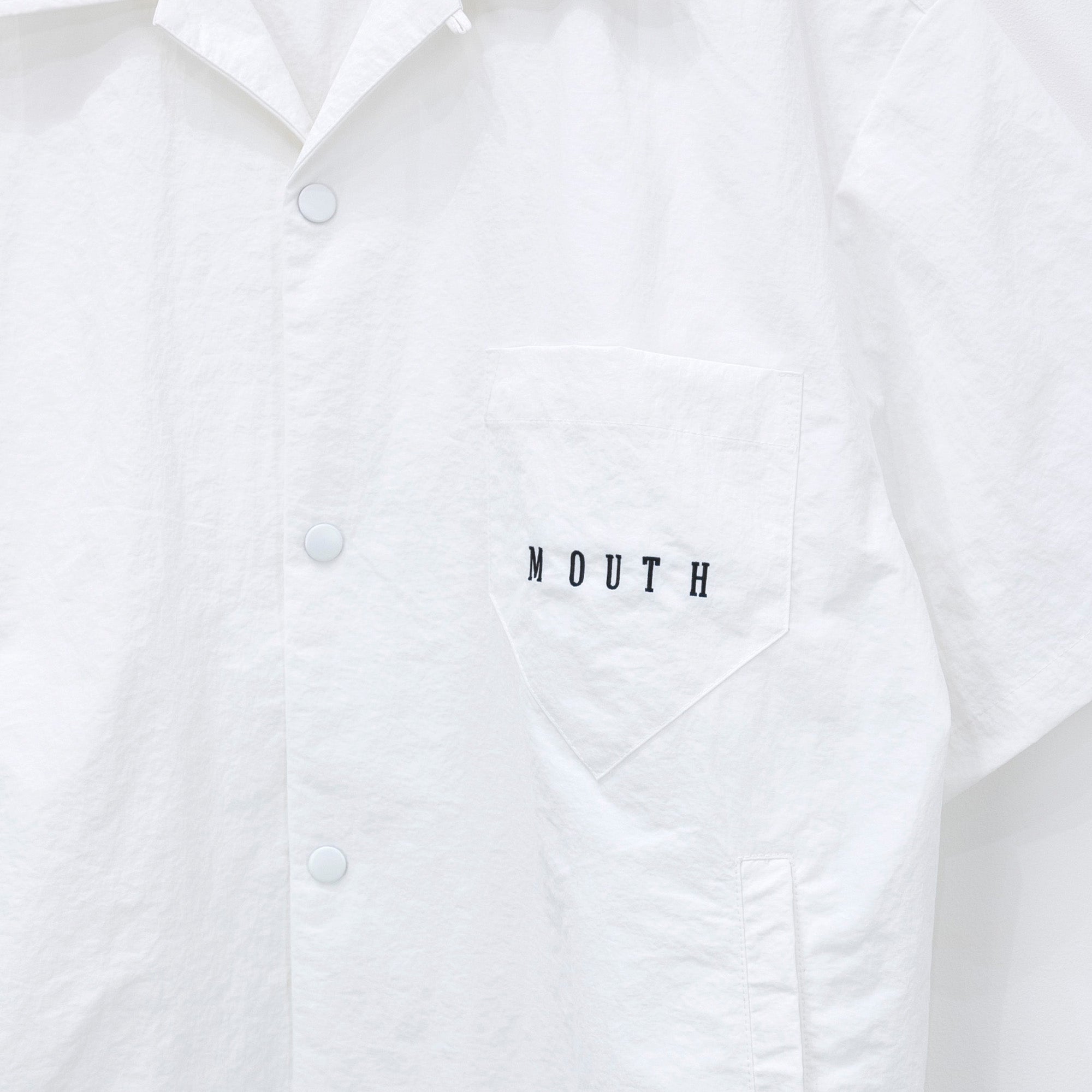 NISHIMOTO IS THE MOUTH LOGO NYLON SHIRTS NIM-W1SH WHITE