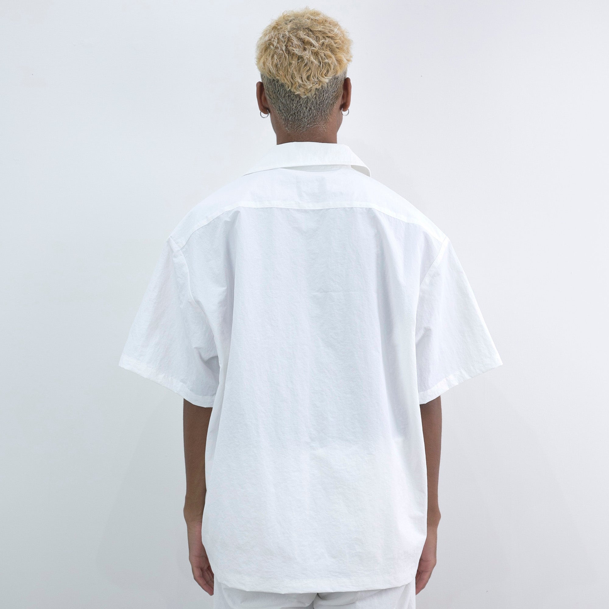NISHIMOTO IS THE MOUTH LOGO NYLON SHIRTS NIM-W1SH WHITE