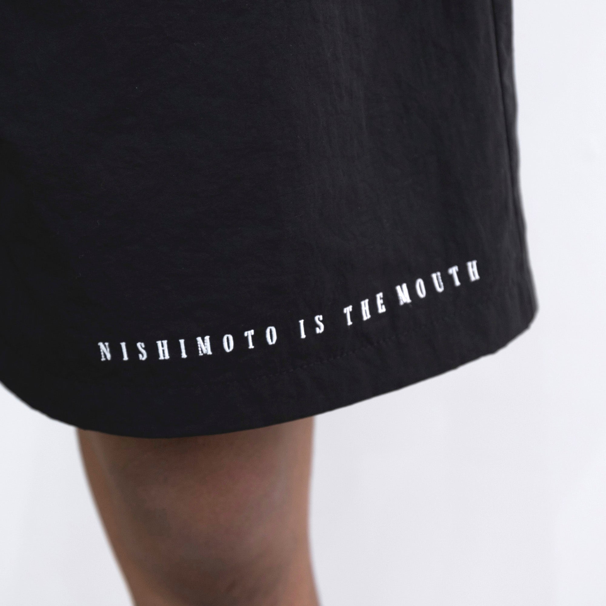 NISHIMOTO IS THE MOUTH LOGO TRUCK SHORTS NIM-W1ST BLACK