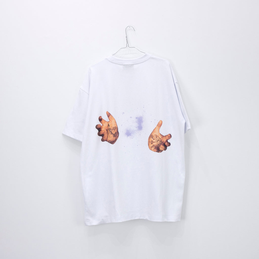 NISHIMOTO IS THE MOUTH EYES S/S TEE NIM-W31  WHITE