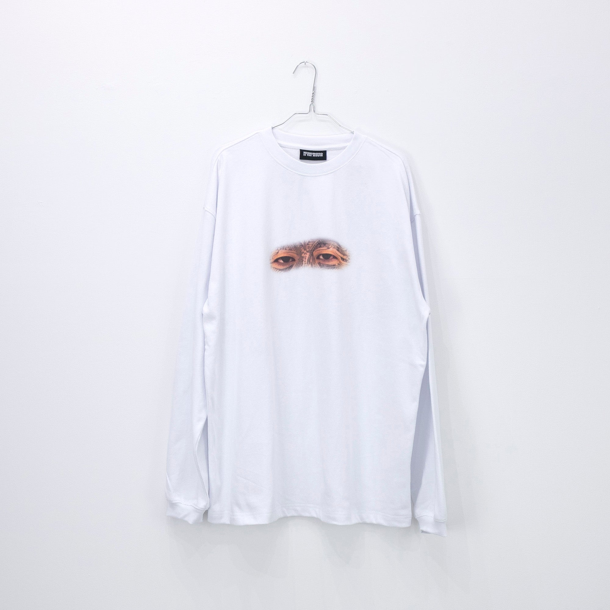 NISHIMOTO IS THE MOUTH EYES L/S TEE NIM-W32 WHITE