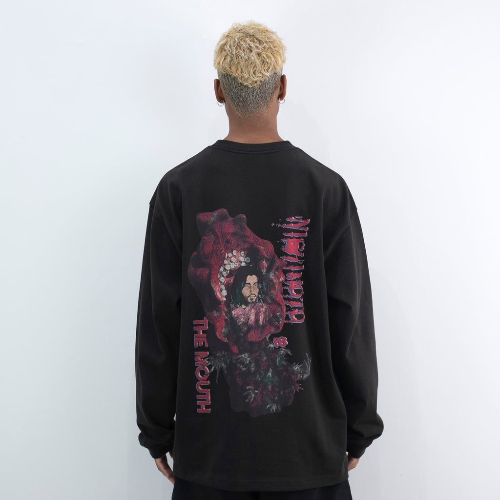 NISHIMOTO IS THE MOUTH JKR L/S TEE NIM-W82 BLACK 