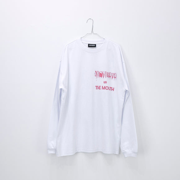 NISHIMOTO IS THE MOUTH JKR L/S TEE NIM-W82 WHITE