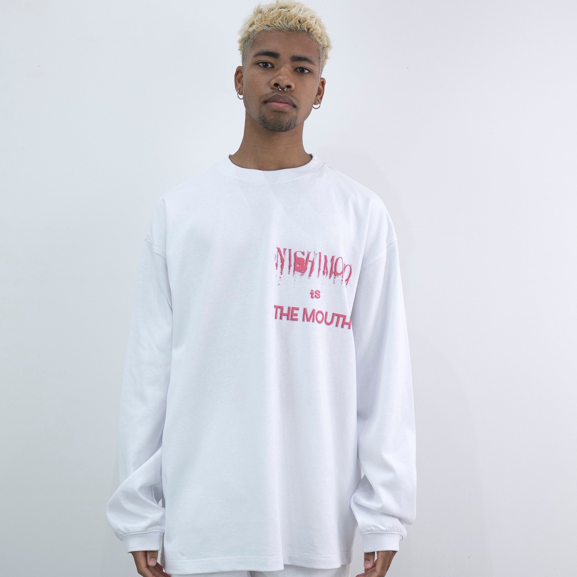 NISHIMOTO IS THE MOUTH JKR L/S TEE NIM-W82 WHITE