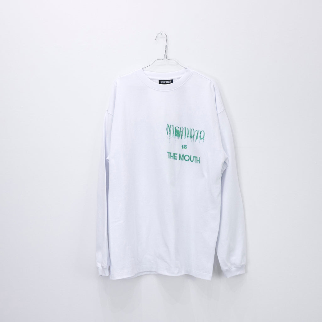 NISHIMOTO IS THE MOUTH JKG L/S TEE NIM-W92 WHITE 
