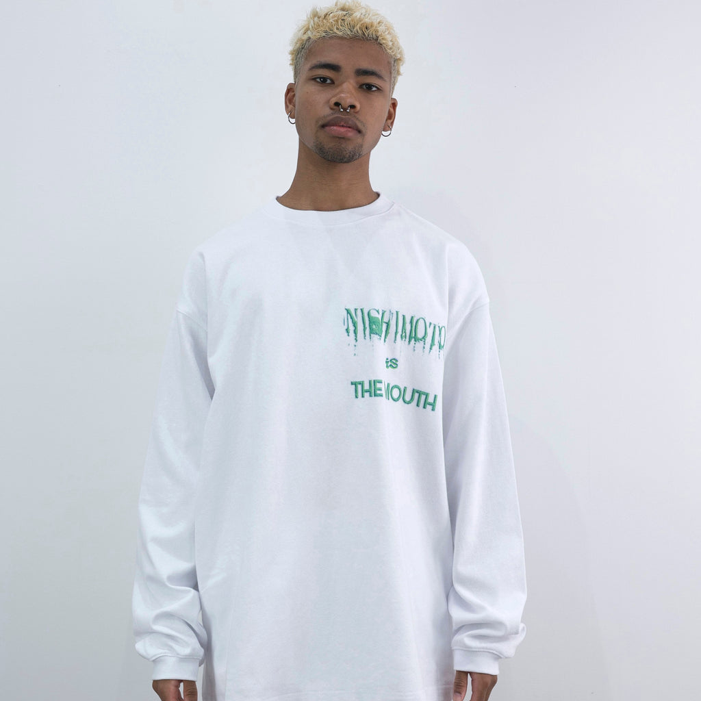 NISHIMOTO IS THE MOUTH JKG L/S TEE NIM-W92 WHITE 