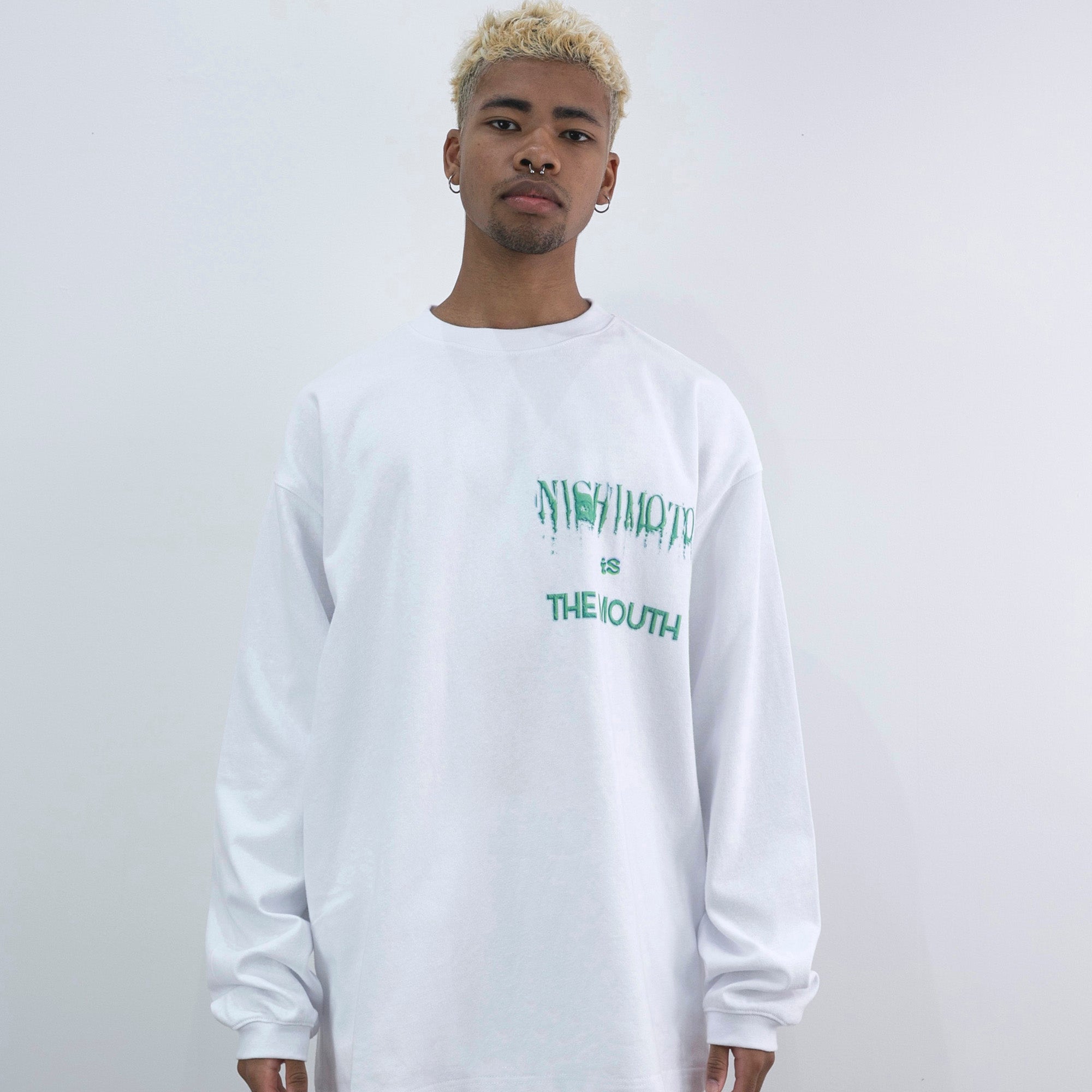 NISHIMOTO IS THE MOUTH JKG L/S TEE NIM-W92 WHITE