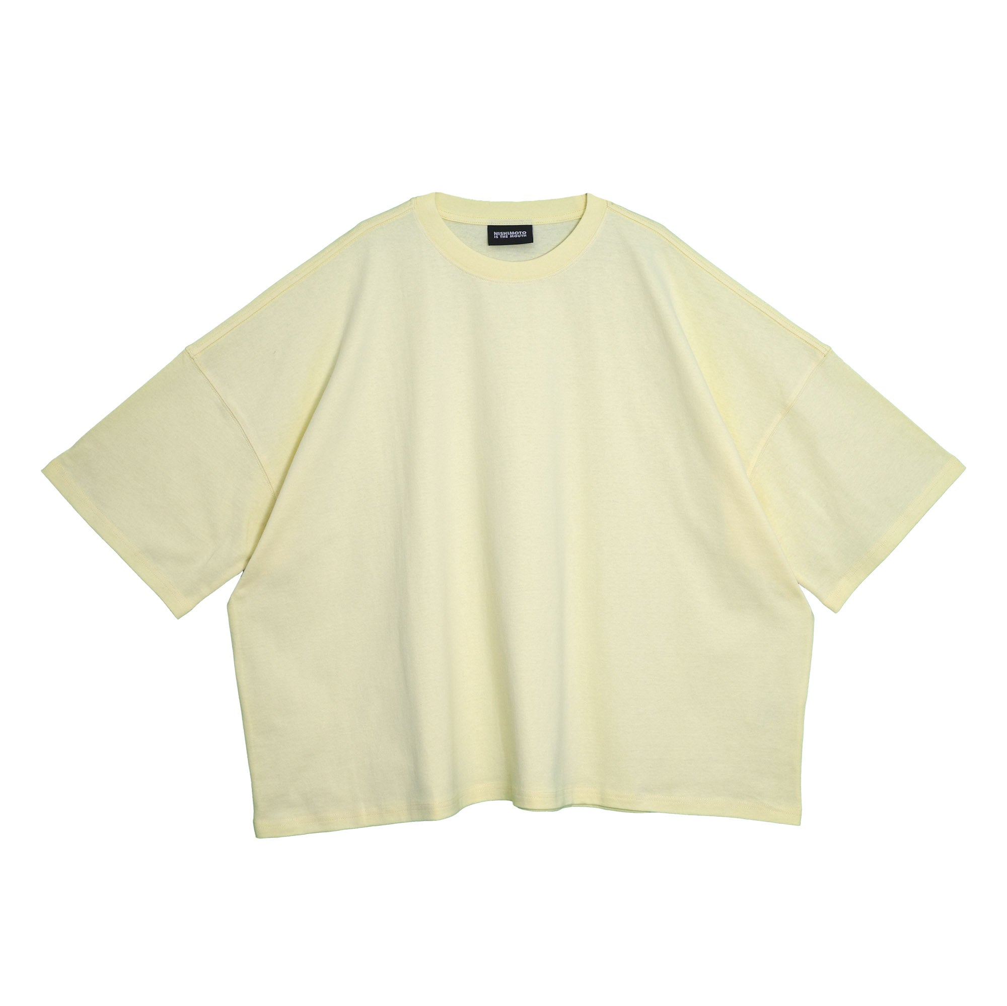 NISHIMOTO IS THE MOUTH WIDE S/S TEE NIM-WD01 LIGHT YELLOW
