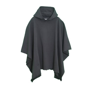 NISHIMOTO IS THE MOUTH WIDE SWEAT PONCHO NIM-WD09 BLACK