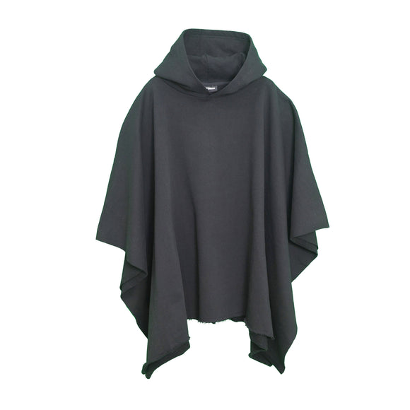 NISHIMOTO IS THE MOUTH WIDE SWEAT PONCHO NIM-WD09 BLACK