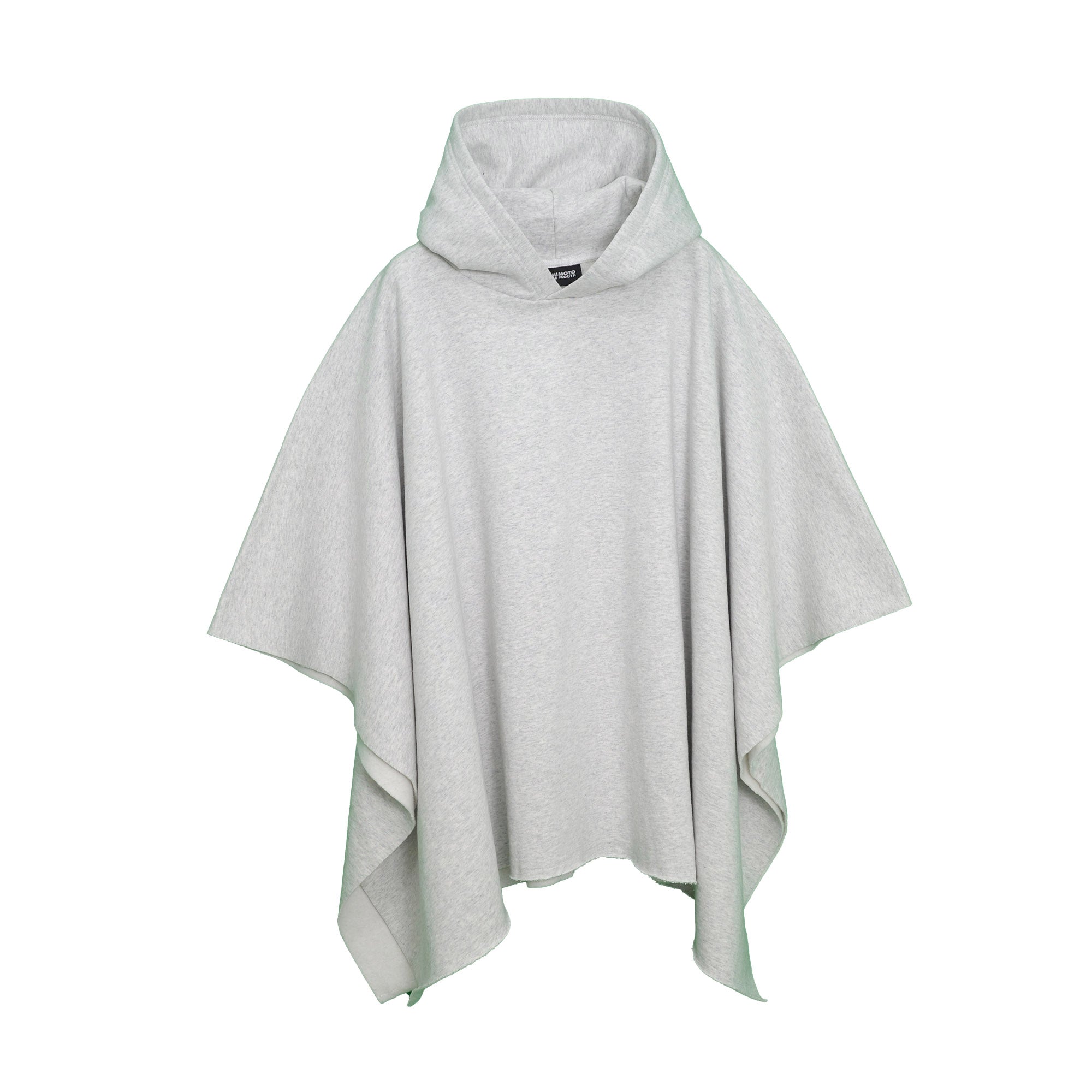 NISHIMOTO IS THE MOUTH WIDE SWEAT PONCHO NIM-WD09 LIGHT HEATHER GRAY