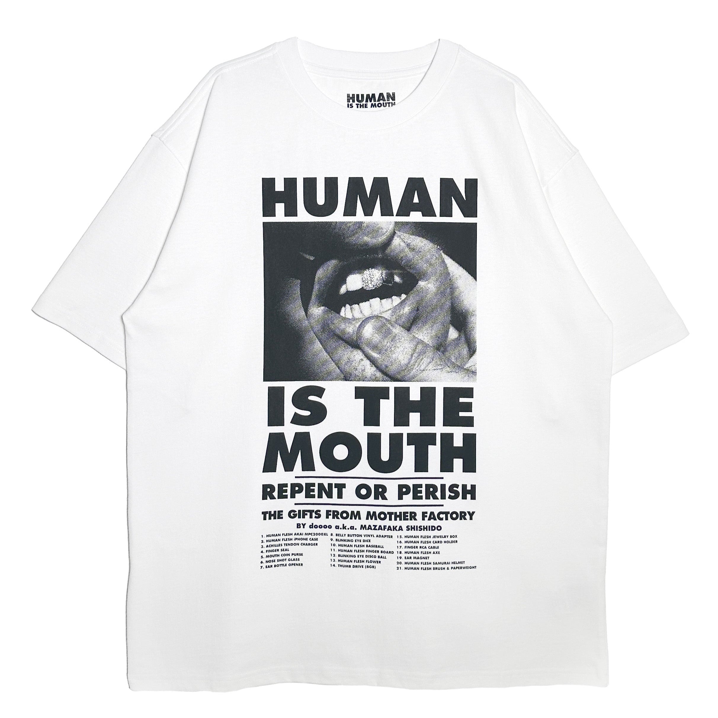 NISHIMOTO IS THE MOUTH × doooo S/S TEE NIMDO-02 WHITE