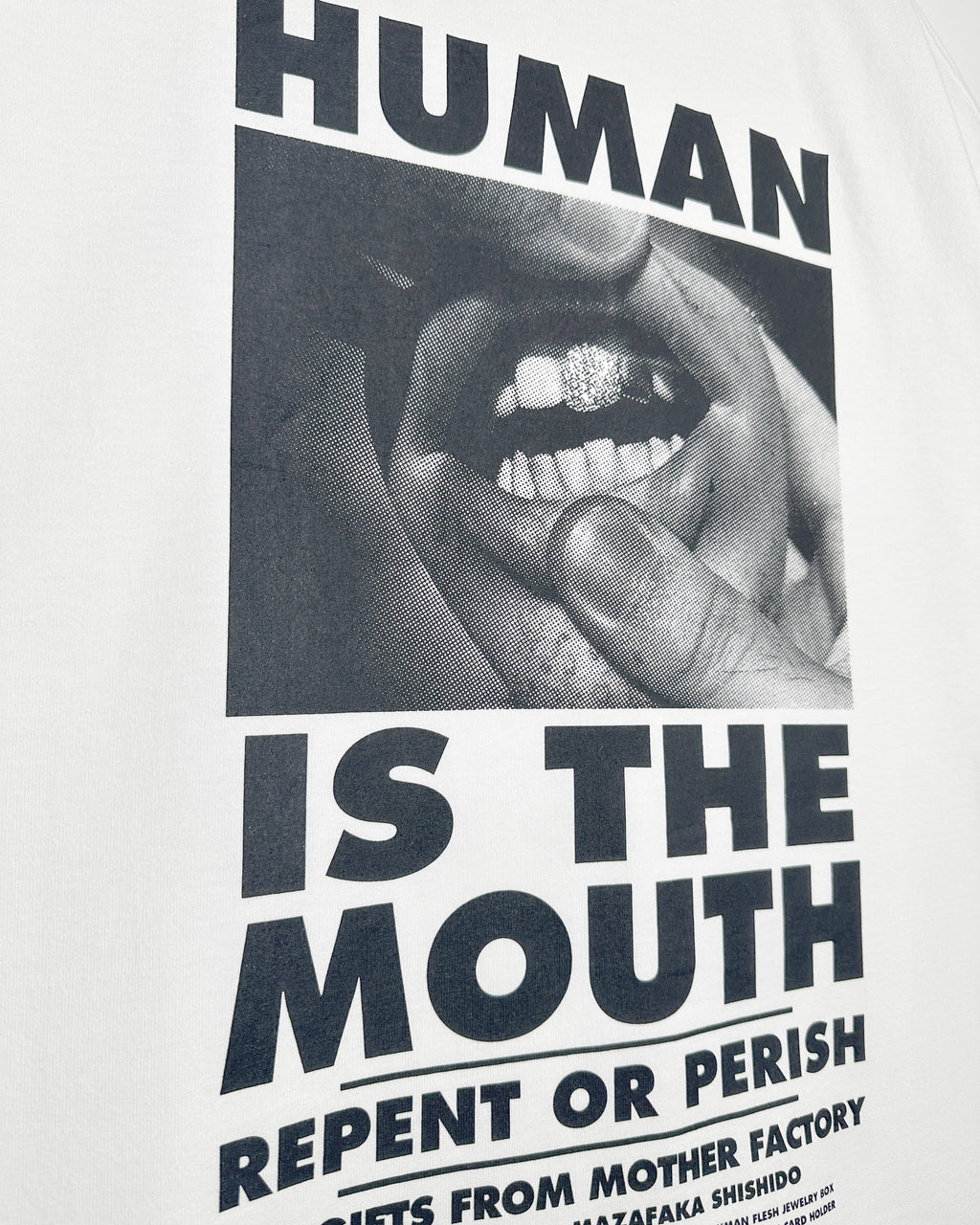 NISHIMOTO IS THE MOUTH × doooo S/S TEE NIMDO-02 WHITE