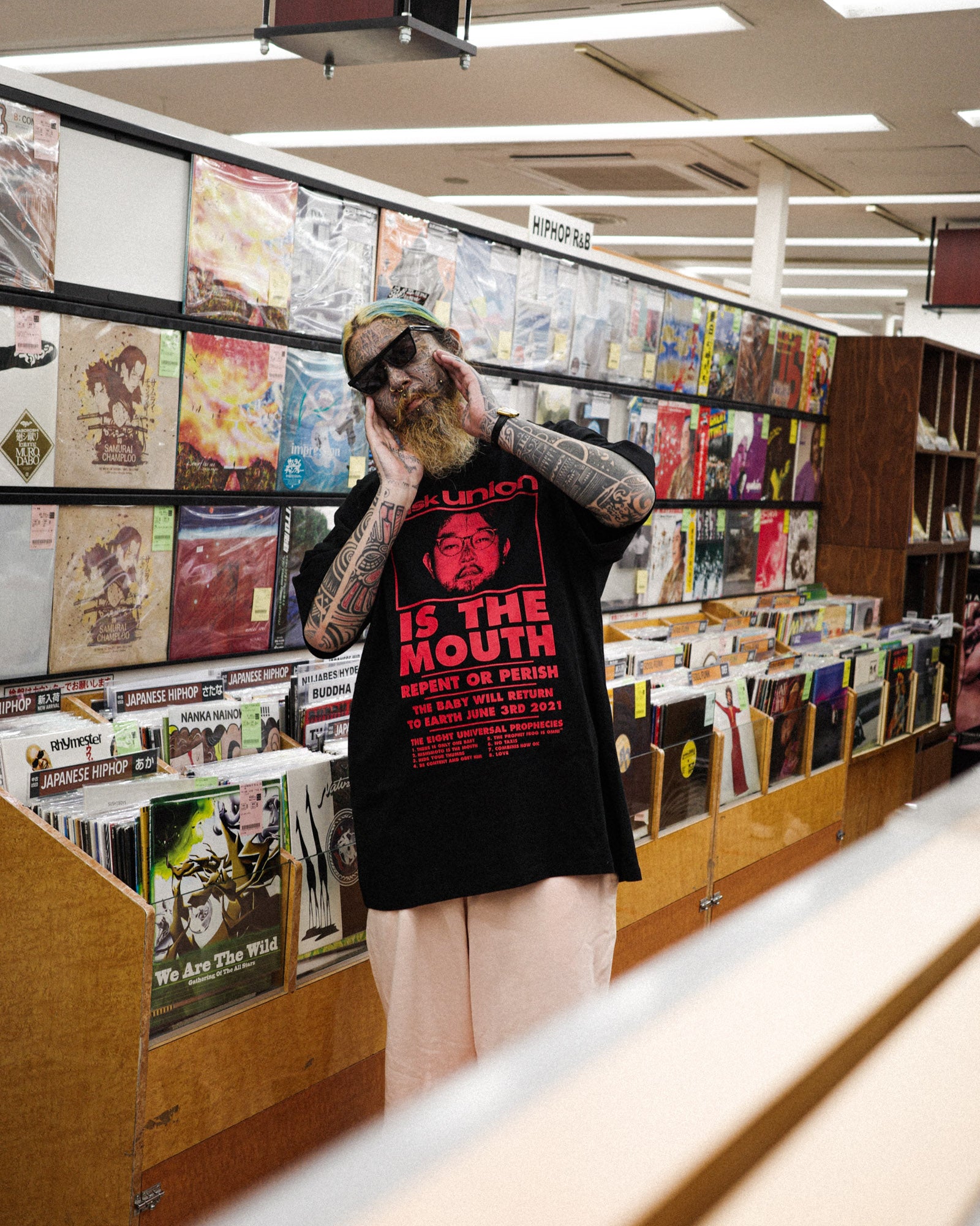 diskunion / NISHIMOTO IS THE MOUTH S/S TEE NIMDU-01 BLACK