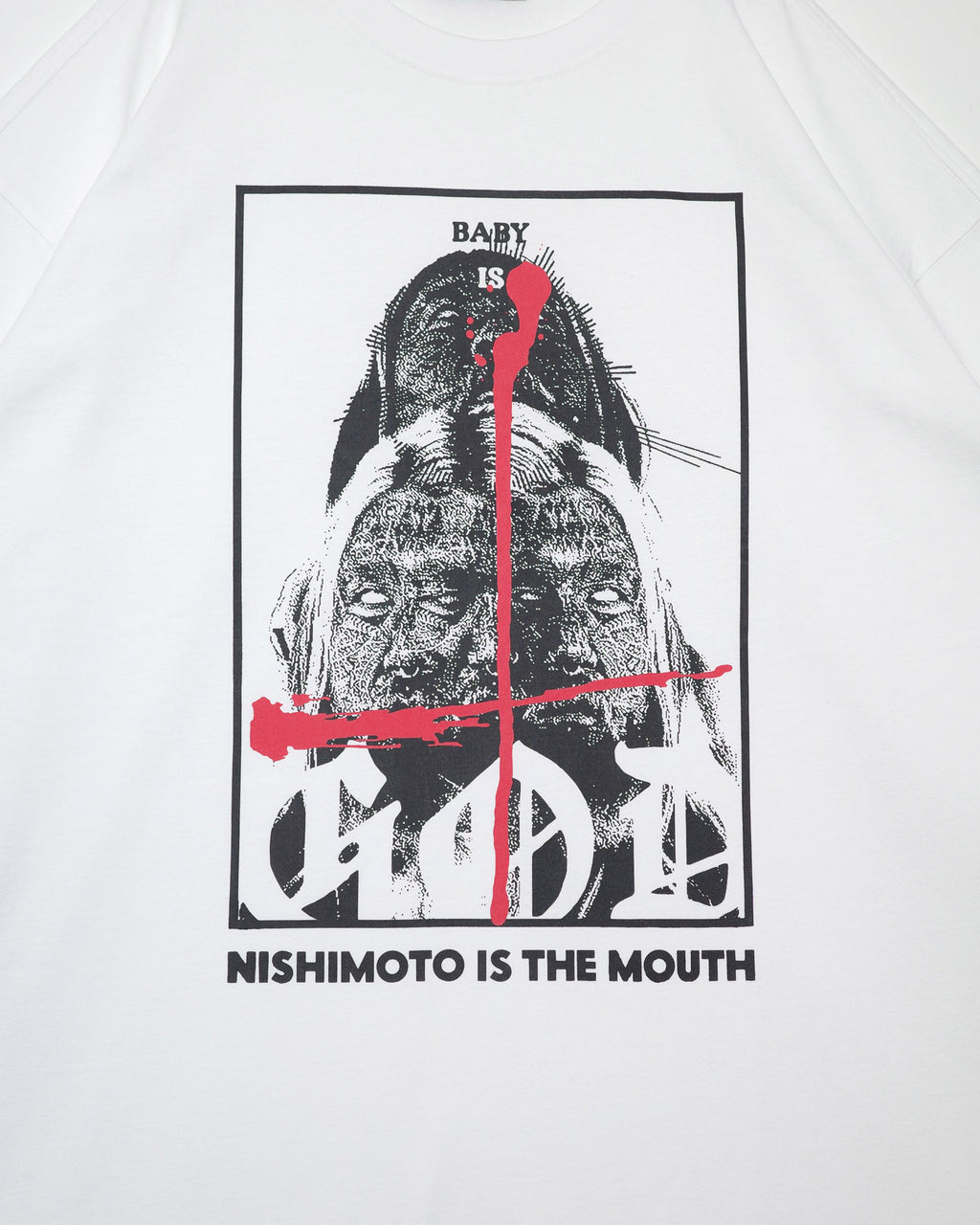 NISHIMOTO IS THE MOUTH/ Kosuke Kawamura S/S TEE NIMKK-L22 WHITE
