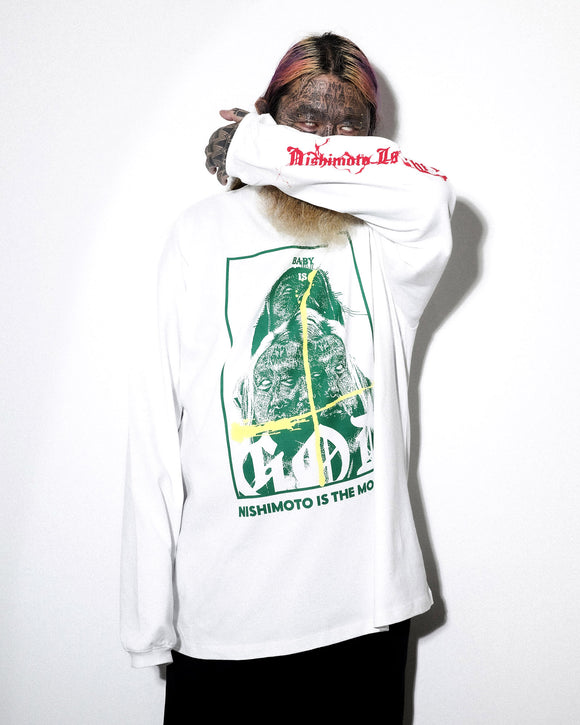 NISHIMOTO IS THE MOUTH/ Kosuke Kawamura S/S TEE NIMKK-L22 WHITE_R