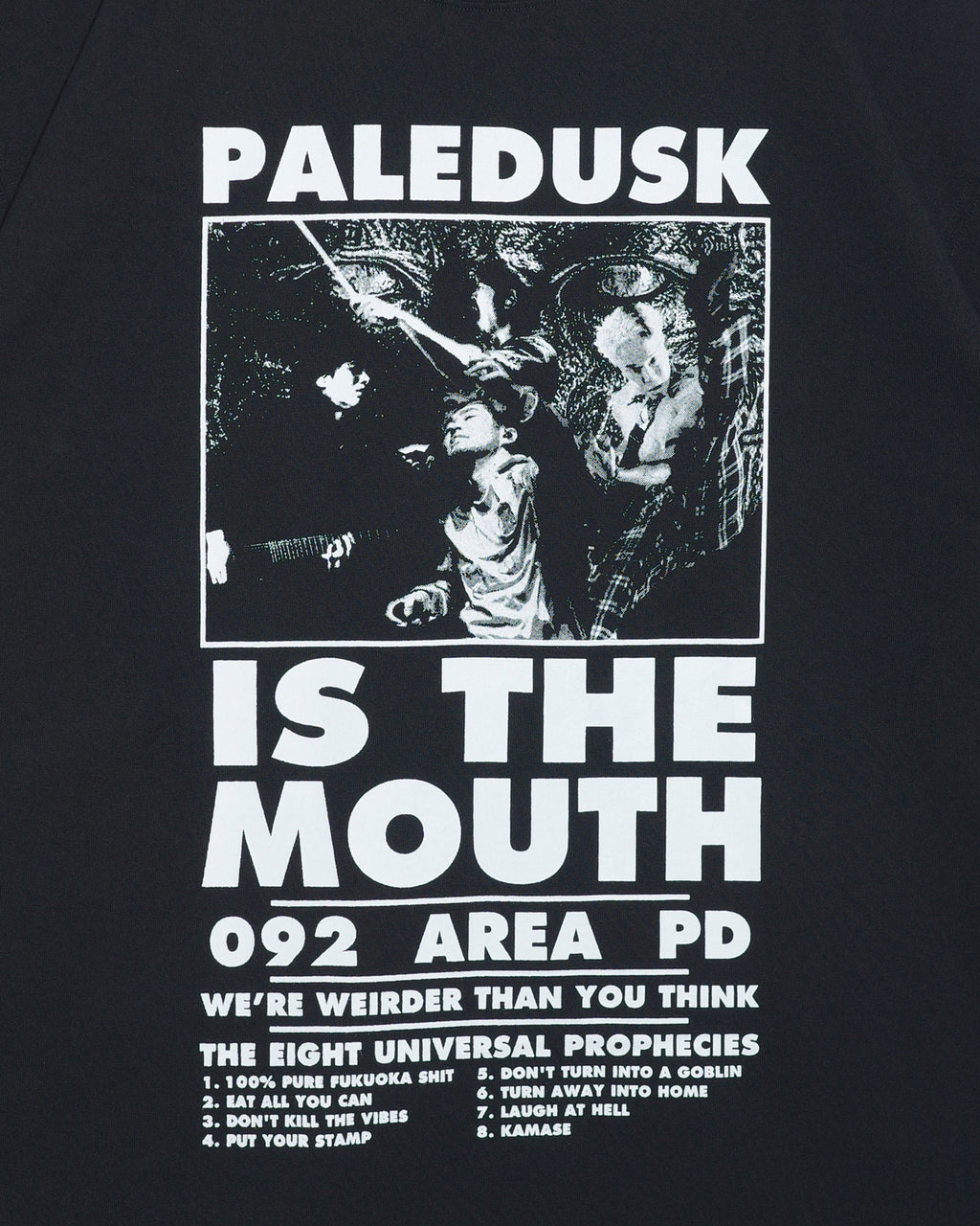 【予約商品 | 6月中旬〜6月下旬お届け予定】NISHIMOTO IS THE MOUTH × Paledusk S/S TEE NIMPD-01 BLACK