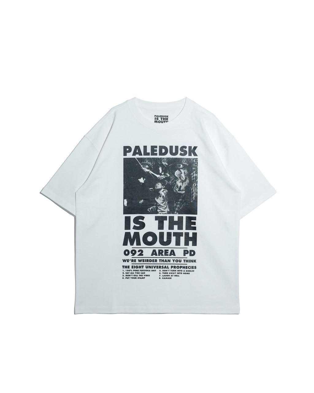 【予約商品 | 6月中旬〜6月下旬お届け予定】NISHIMOTO IS THE MOUTH × Paledusk S/S TEE NIMPD-01 WHITE