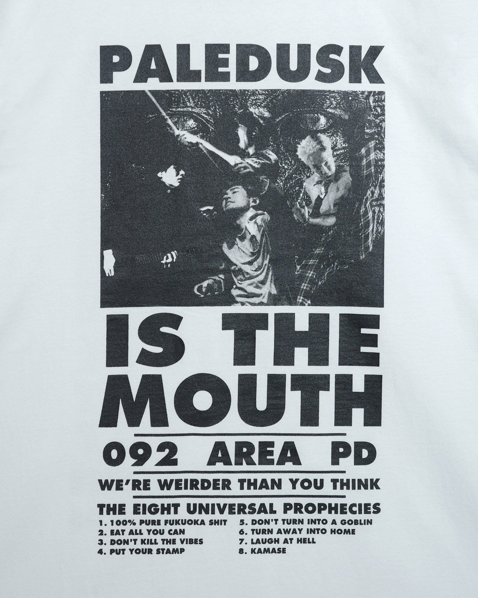 【予約商品 | 6月中旬〜6月下旬お届け予定】NISHIMOTO IS THE MOUTH × Paledusk S/S TEE NIMPD-01 WHITE