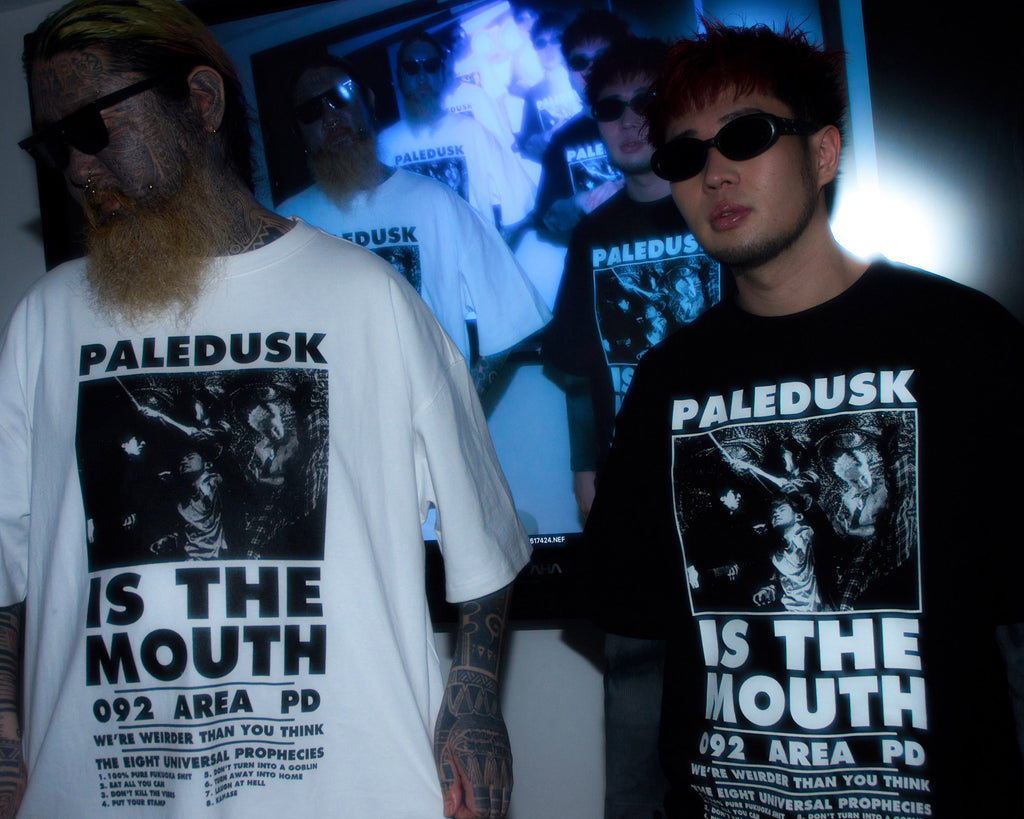 【予約商品 | 6月中旬〜6月下旬お届け予定】NISHIMOTO IS THE MOUTH × Paledusk S/S TEE NIMPD-01 WHITE