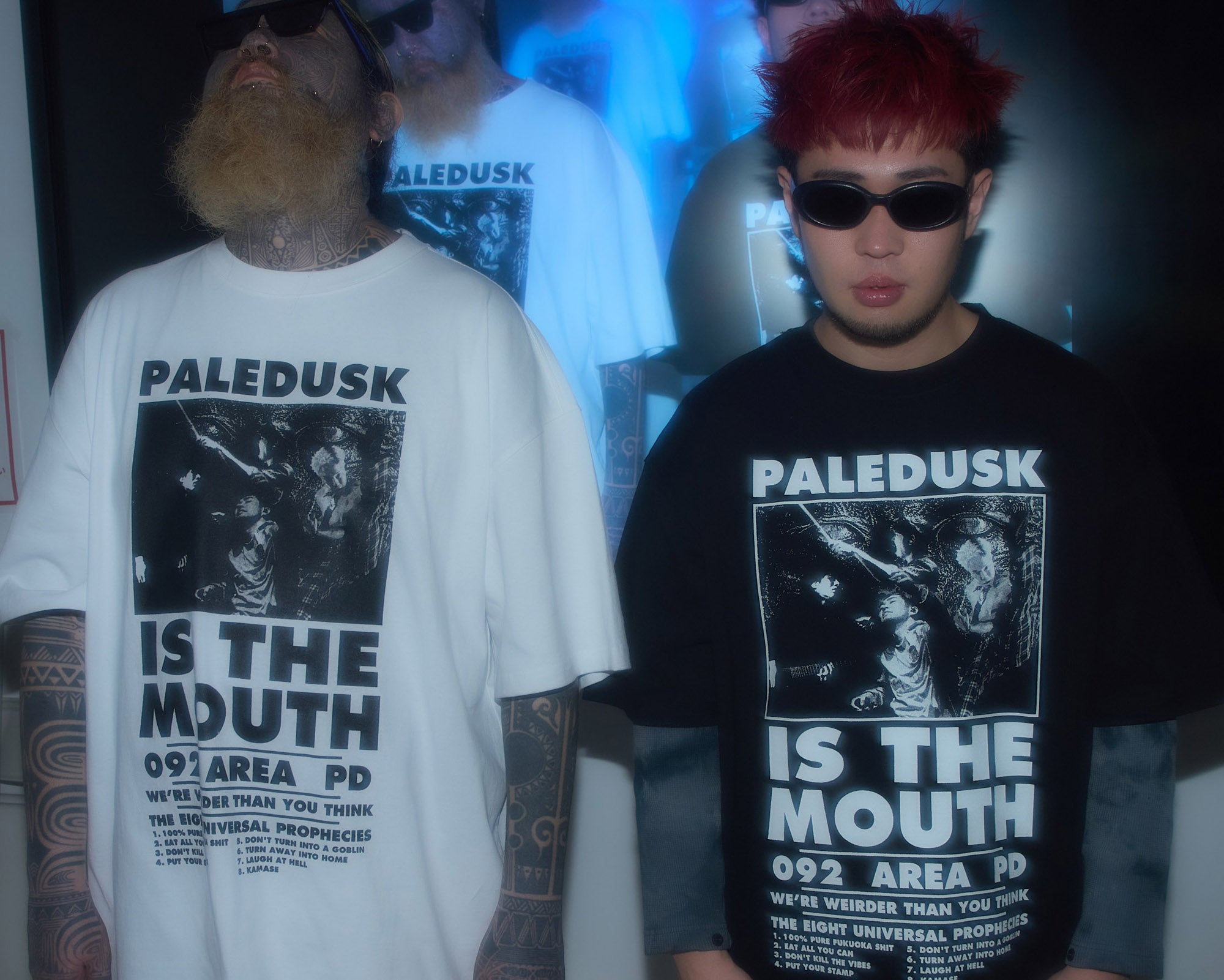 【予約商品 | 6月中旬〜6月下旬お届け予定】NISHIMOTO IS THE MOUTH × Paledusk S/S TEE NIMPD-01 WHITE