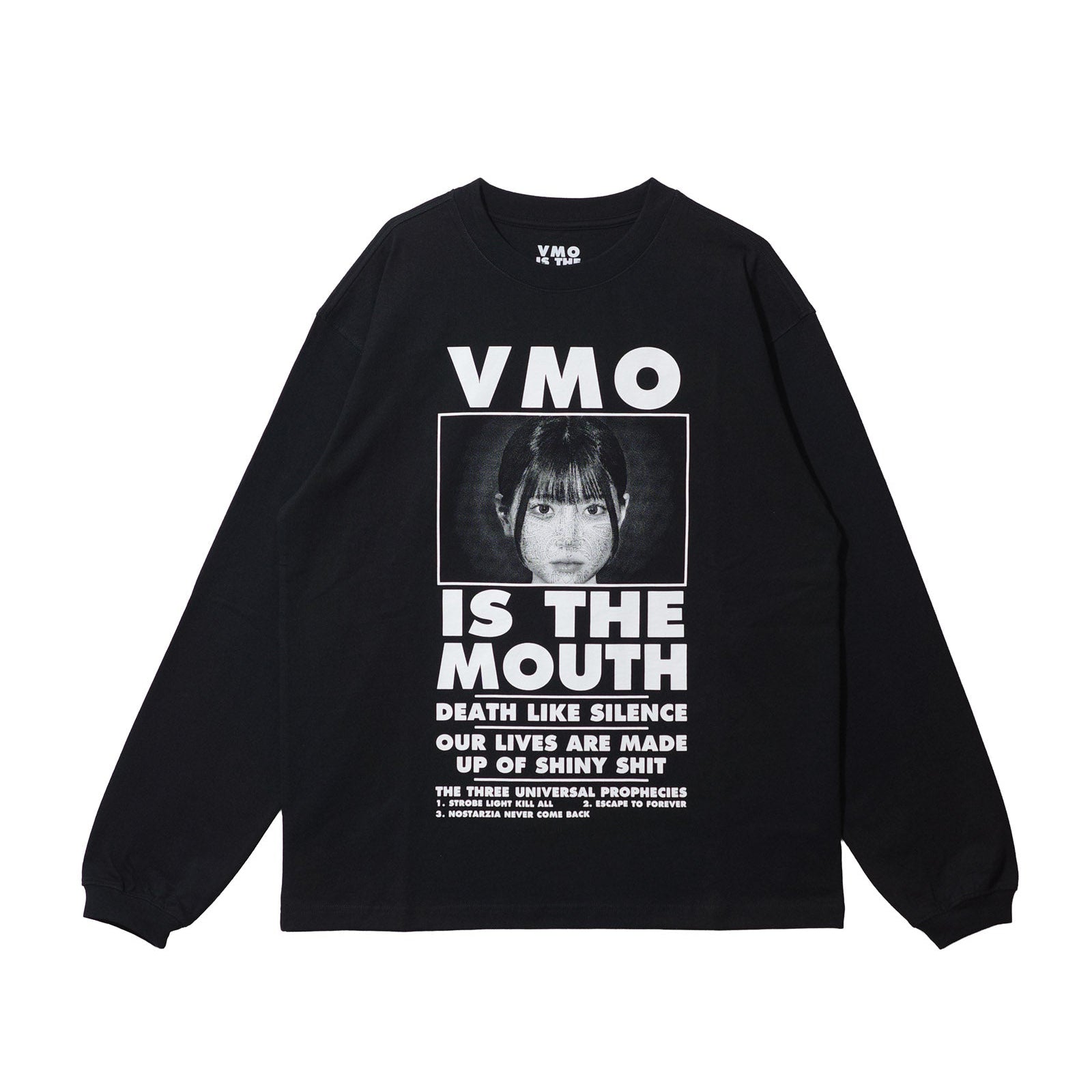 VMO IS THE MOUTH L/ S TEE NIMVM-02 BLACK