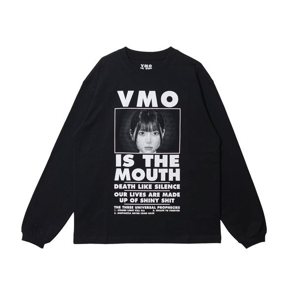 【【予約商品 | 26年1月下旬お届け】VMO IS THE MOUTH L/ S TEE NIMVM-02 BLACK