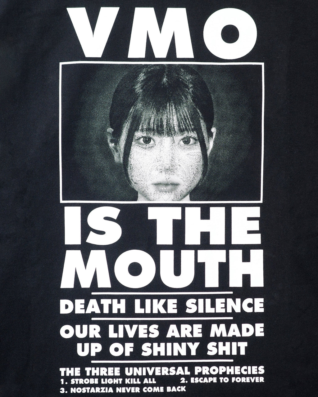 VMO IS THE MOUTH L/ S TEE NIMVM-02 BLACK