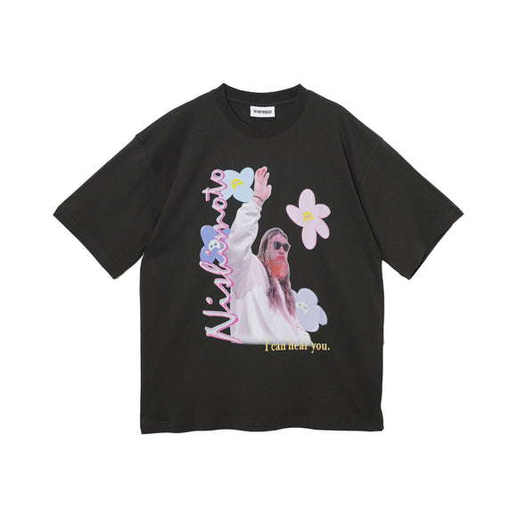 [Scheduled for delivery in mid-July] NISHIMOTO IS THE MOUTH HELLO S/S TEE NIMW-041 BLACK