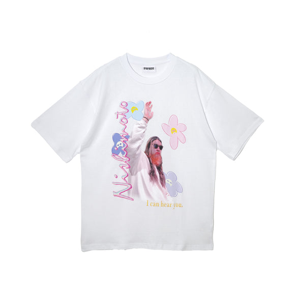 [Scheduled for delivery in mid-July] NISHIMOTO IS THE MOUTH HELLO S/S TEE NIMW-041 WHITE