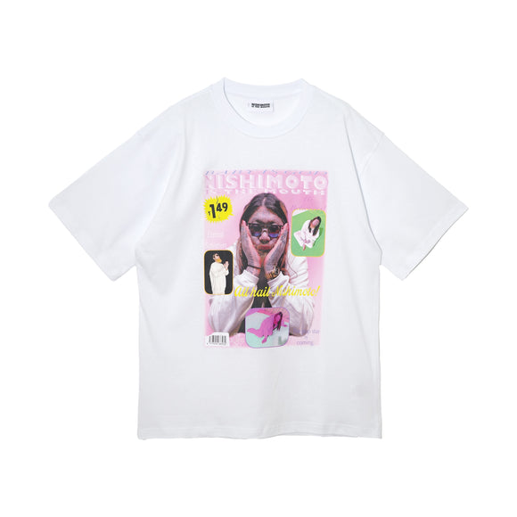 [Scheduled for delivery in mid-July] NISHIMOTO IS THE MOUTH MAGAZINE S/S TEE NIMW-051 WHITE