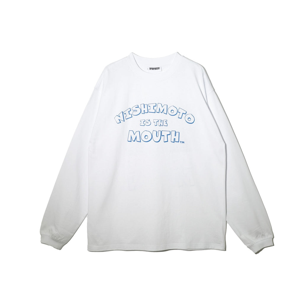 [Scheduled for delivery around the end of January 2025] NISHIMOTO IS THE MOUTH L/S TEE NIMW-L02 WHITE