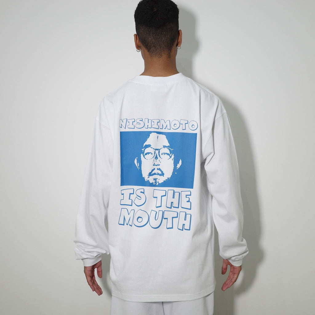 [Scheduled for delivery around the end of January 2025] NISHIMOTO IS THE MOUTH L/S TEE NIMW-L02 WHITE