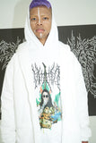 NISHIMOTO IS THE MOUTH METAL COLLAGE SWEAT HOODIE NIM-D23 WHITE