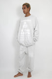 NISHIMOTO IS THE MOUTH SWEAT PANTS NIM-L15CM LIGHT HEATHER GRAY