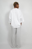 NISHIMOTO IS THE MOUTH WIDE SWEAT PANTS NIM-WD08 LIGHT HEATHER GRAY