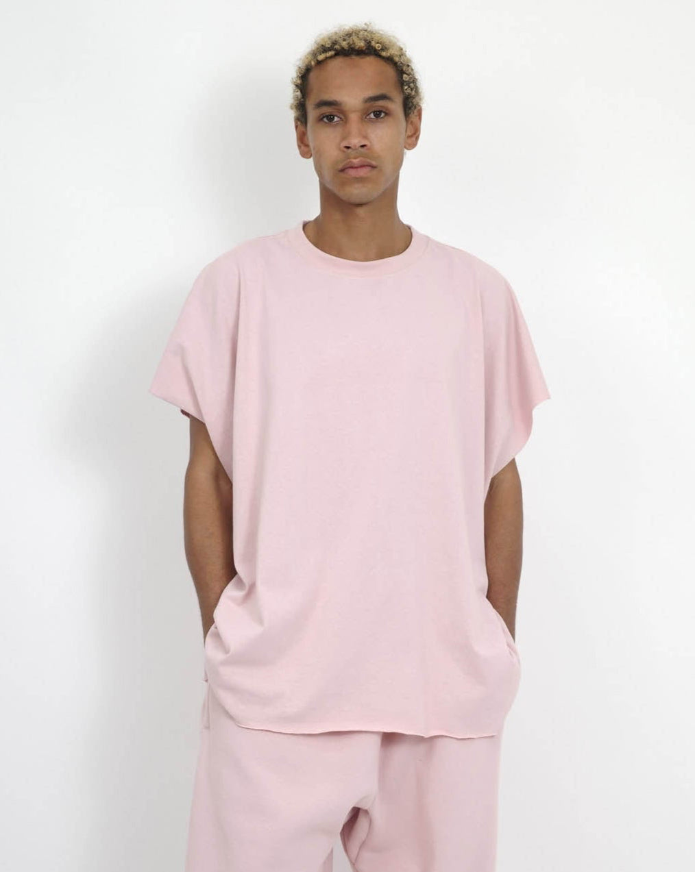 NISHIMOTO IS THE MOUTH WIDE N/S TEE NIM-WD00 SMOKE PINK