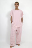 NISHIMOTO IS THE MOUTH WIDE SWEAT PANTS NIM-WD08 SMOKE PINK