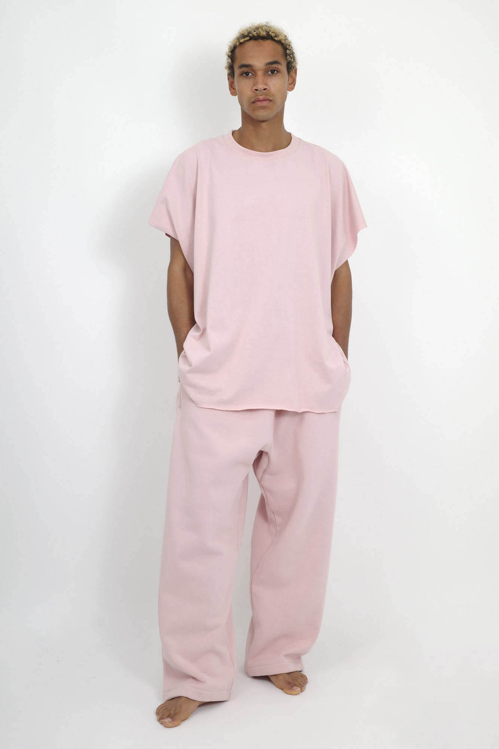 NISHIMOTO IS THE MOUTH WIDE N/S TEE NIM-WD00 SMOKE PINK