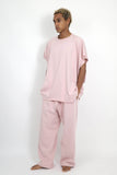 NISHIMOTO IS THE MOUTH WIDE N/S TEE NIM-WD00 SMOKE PINK