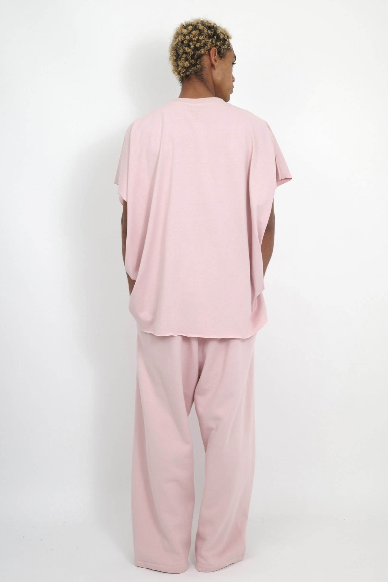 NISHIMOTO IS THE MOUTH WIDE SWEAT PANTS NIM-WD08 SMOKE PINK